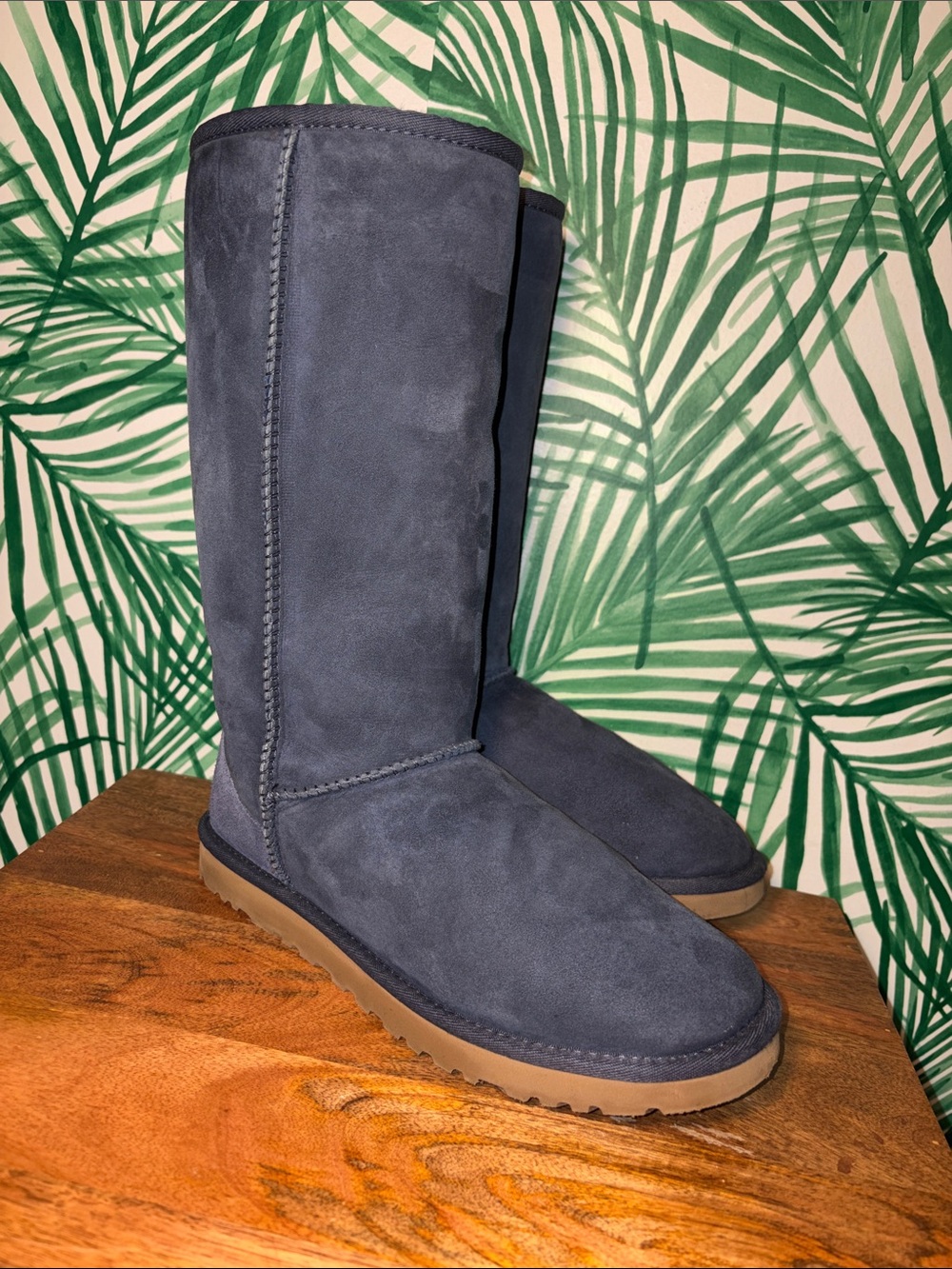 UGG Blue Classic Tall Sheepskin Boots Women’s 8 #5815